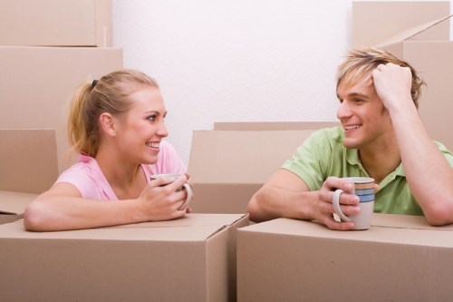 Satisfied customers with their van hire